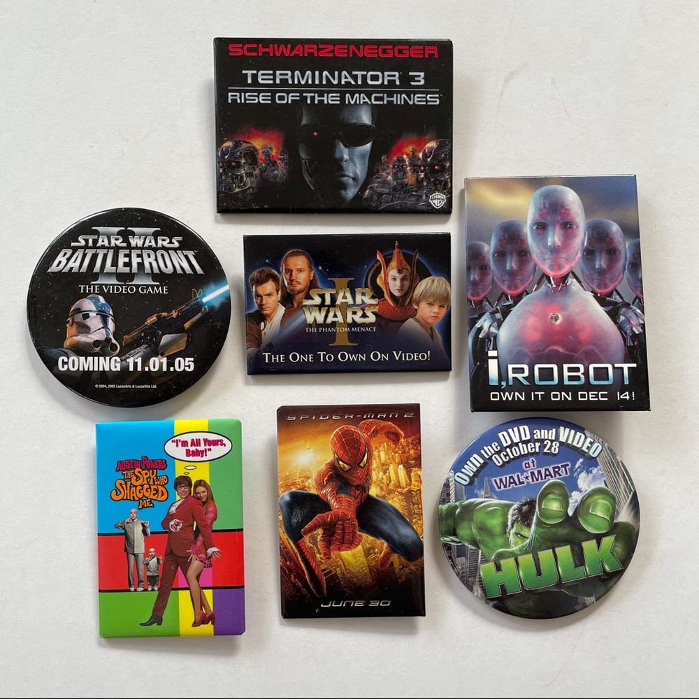 Movie Promotional Pins (7)